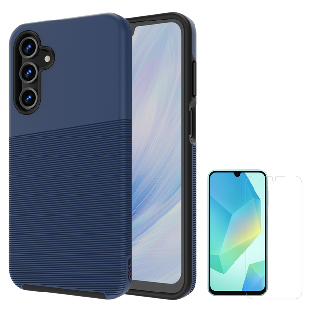 Axs - Protech Plus Case And Armorglass Screen Protector For Samsung Galaxy A16 5g - Astral Blue