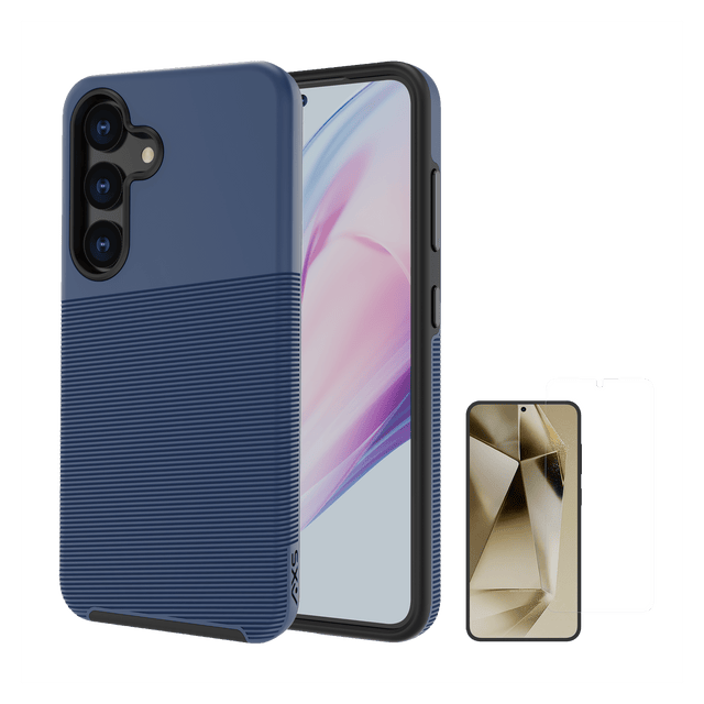 Axs - Protech Plus Case And Armorglass Screen Protector For Samsung Galaxy S25 Plus - Astral Blue