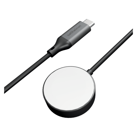Cellhelmet Type C Wireless Charger with MFi for Apple Watch - Black