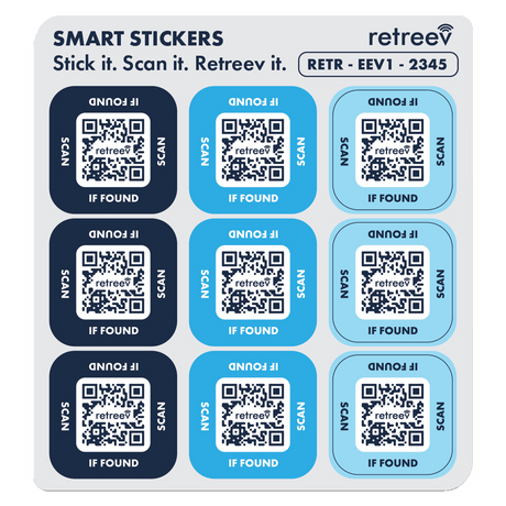 Retreev - Smart Stickers - Blue