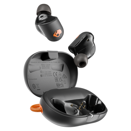 Skullcandy - Sesh Anc Active True Wireless In Ear Headphones - Black And Orange