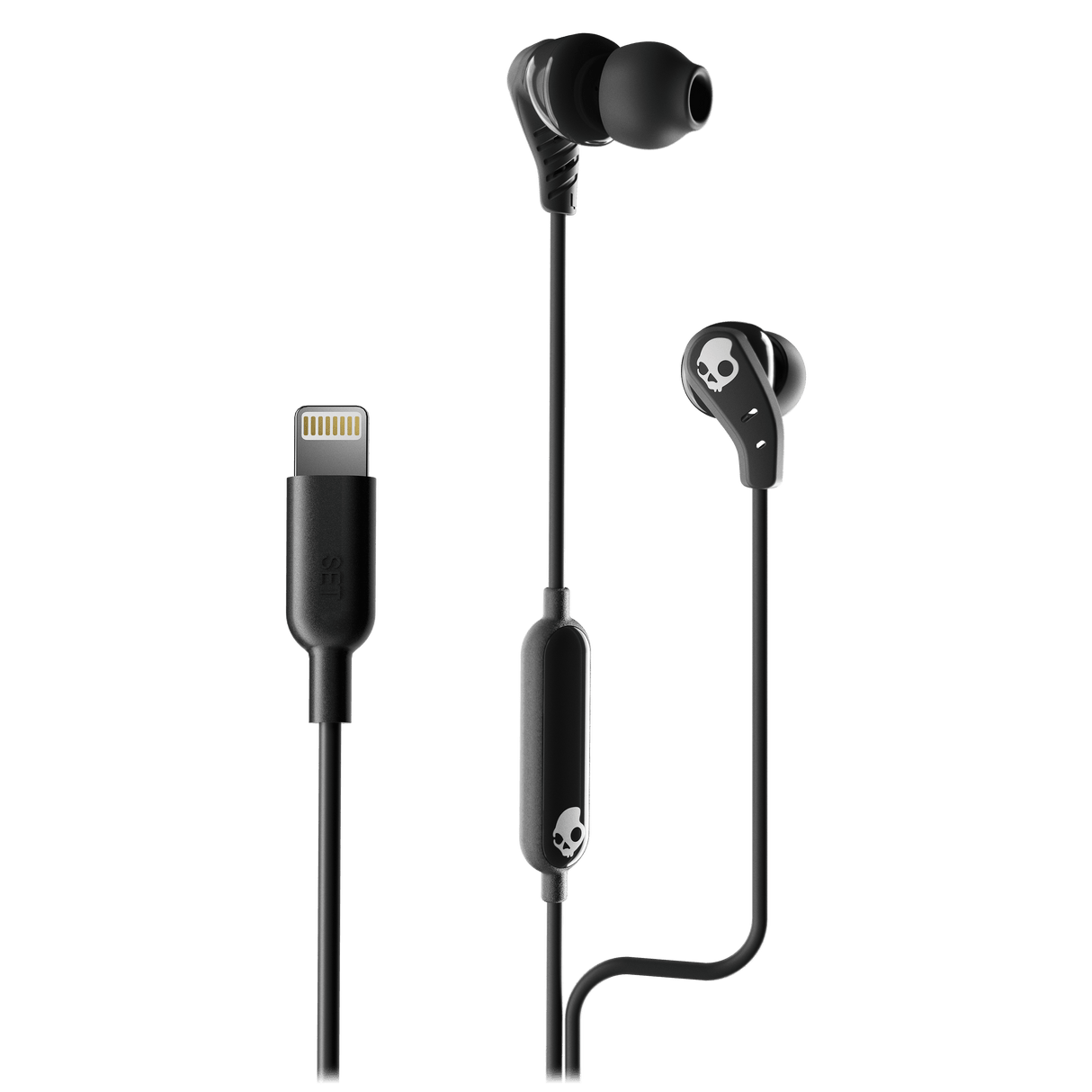 Skullcandy - Set Apple Lightning In Ear Wired Headphones - True Black