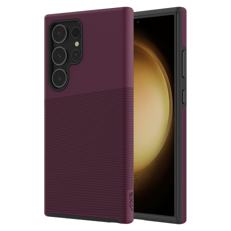 Axs - Protech Plus Case For Samsung Galaxy S24 Ultra - Sangria