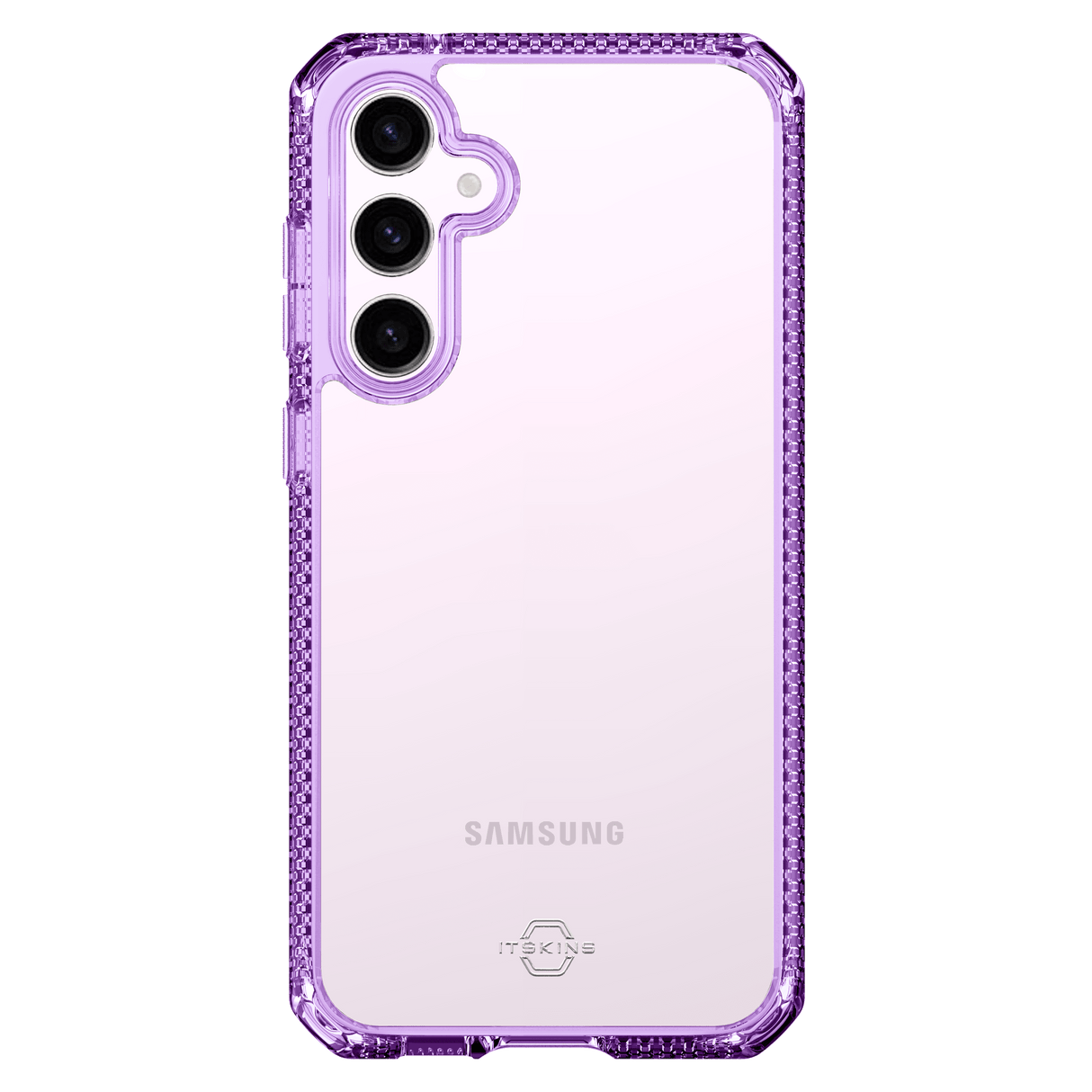 Itskins - Hybridr Clear Case For Samsung Galaxy S23 Fe - Light Purple And Transparent