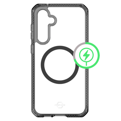 Itskins - Hybridr Clear Magsafe Case For Samsung Galaxy S23 Fe - Black