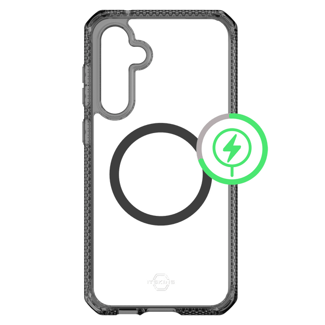 Itskins - Hybridr Clear Magsafe Case For Samsung Galaxy S23 Fe - Black