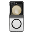 Itskins - Hybridr Clear Hinge Magsafe Case For Samsung Galaxy Z Flip6 - Smoke And Transparent