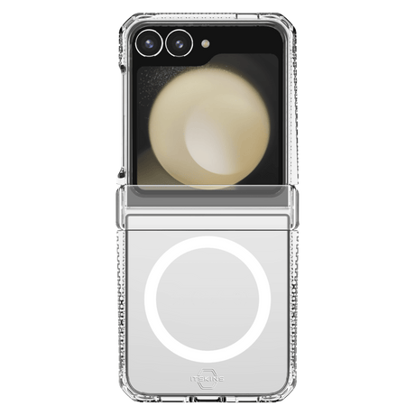 Itskins - Hybridr Clear Hinge Magsafe Case For Samsung Galaxy Z Flip6 - Transparent