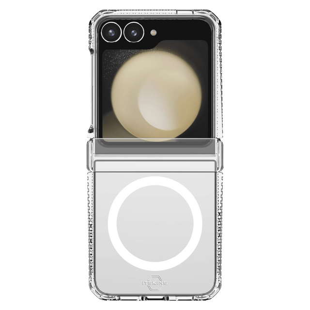 Itskins - Hybridr Clear Hinge Magsafe Case For Samsung Galaxy Z Flip6 - Transparent