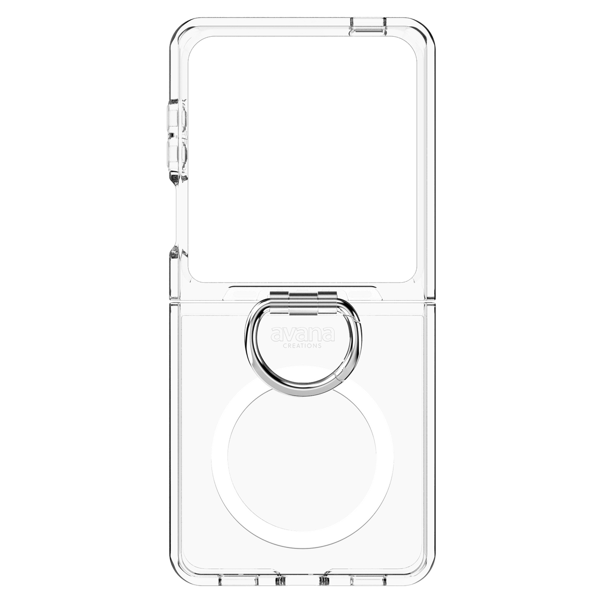 Avana Ice MagSafe Case with Ring for Samsung Galaxy Z Flip7 - Clear