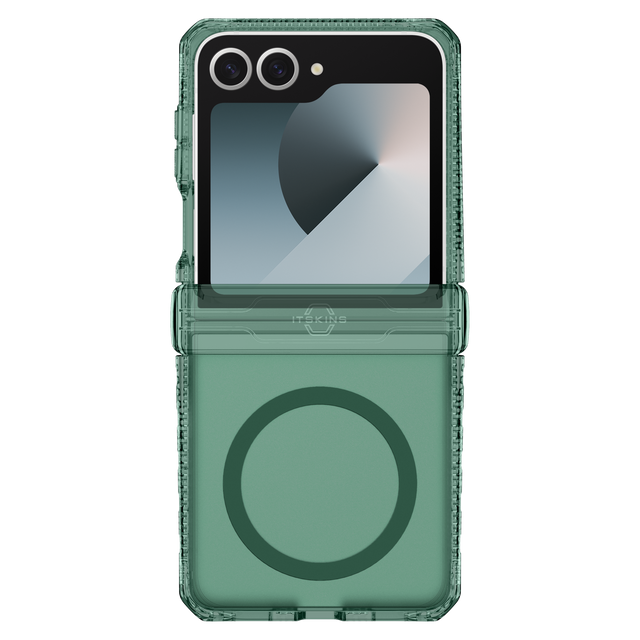 Itskins Hybridr Vapor Hinge MagSafe Case for Samsung Galaxy Z Flip7 * Light Green