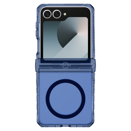 Itskins Hybridr Vapor Hinge MagSafe Case for Samsung Galaxy Z Flip7 - Navy Blue