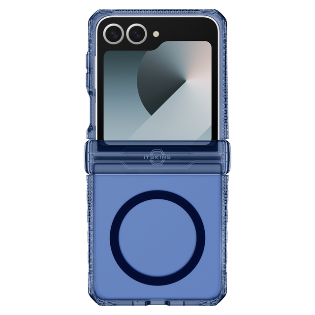 Itskins Hybridr Vapor Hinge MagSafe Case for Samsung Galaxy Z Flip7 - Navy Blue