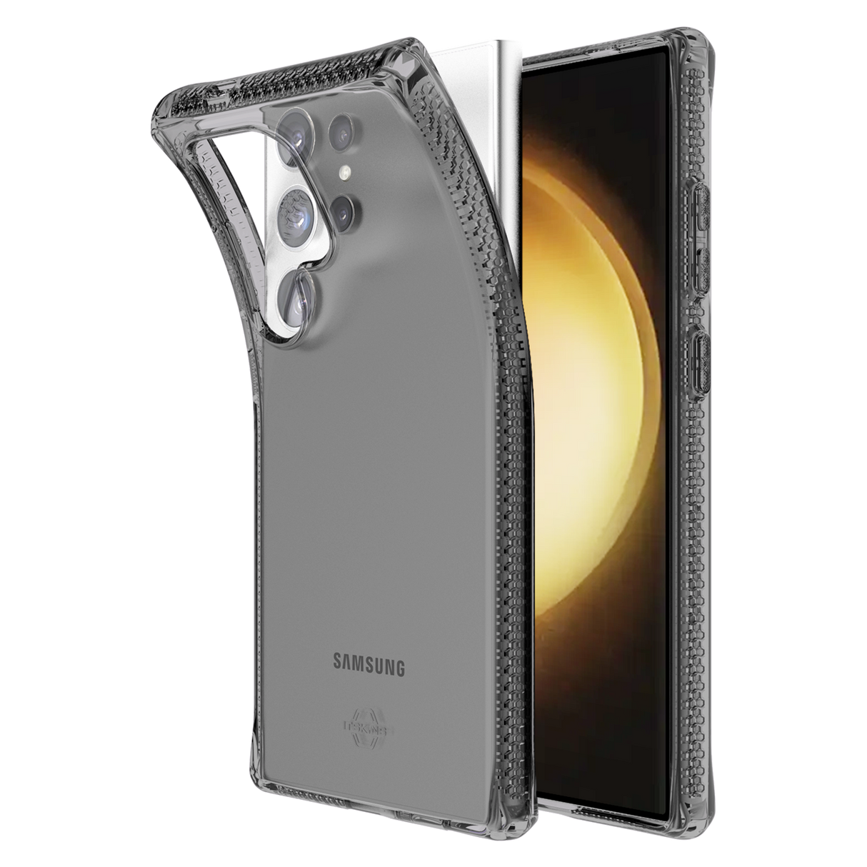 Itskins - Spectrumr Clear Case For Samsung Galaxy S24 Ultra - Smoke