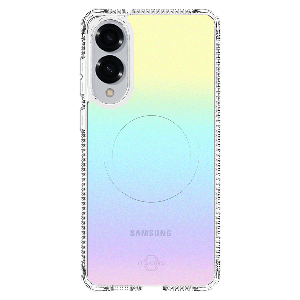 Itskins - Hybridr Vapor Magsafe Case For Samsung Galaxy S25 Edge - Iridescent Violet