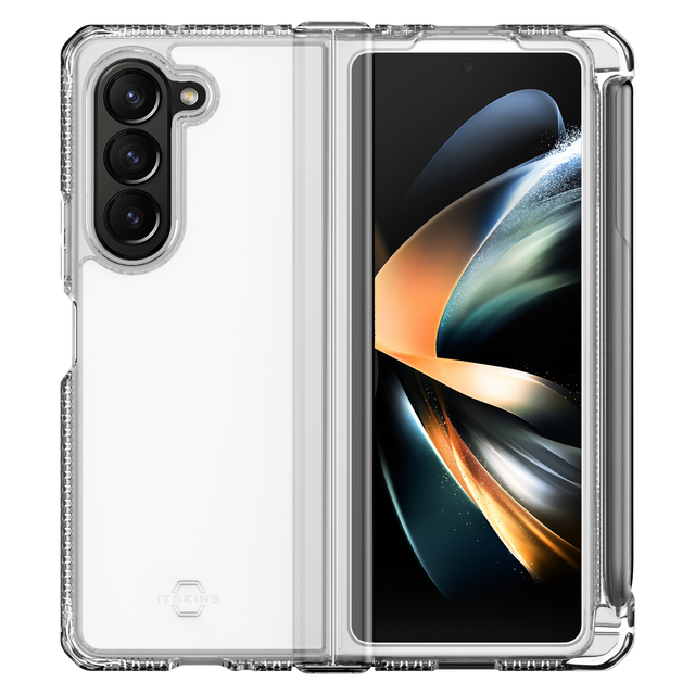 Itskins - Supremer Clear Hinge Case With Pen Holder For Samsung Galaxy Z Fold5 - Transparent