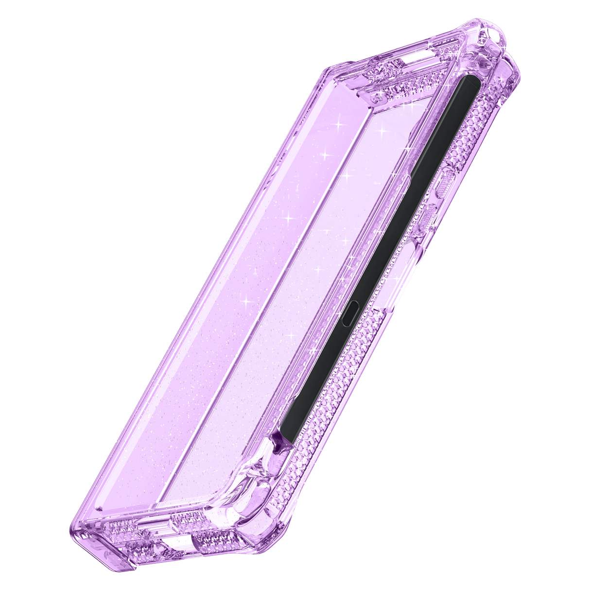 Itskins - Supremer Hinge Spark Case With Pen Holder For Samsung Galaxy Z Fold5 - Transparent Purple