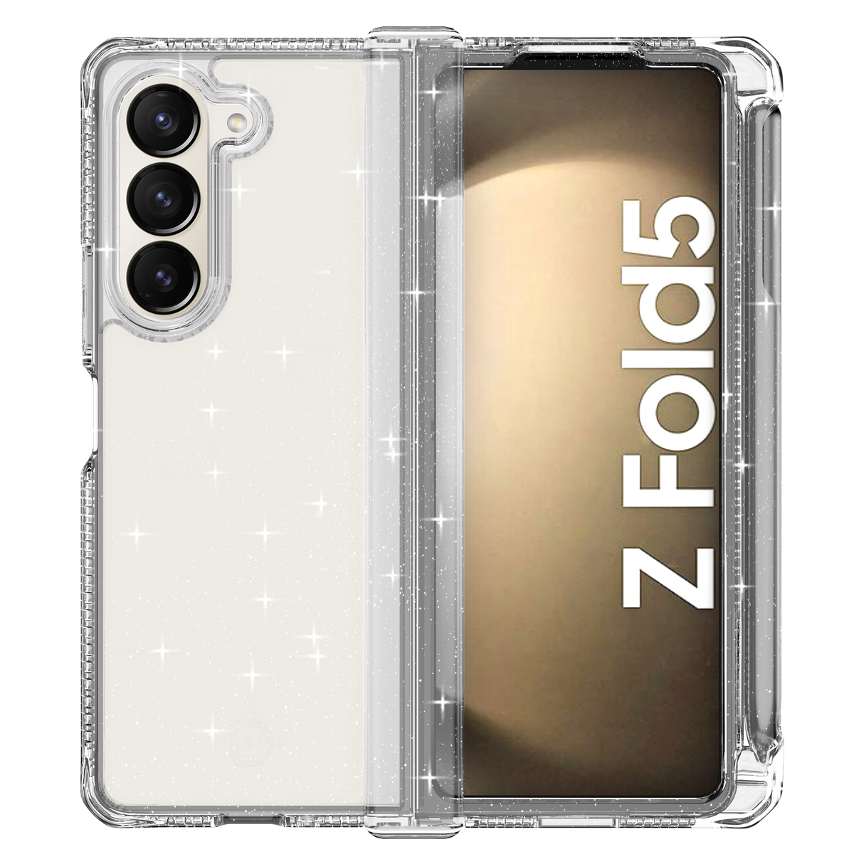 Itskins - Supremer Hinge Spark Case With Pen Holder For Samsung Galaxy Z Fold5 - Transparent