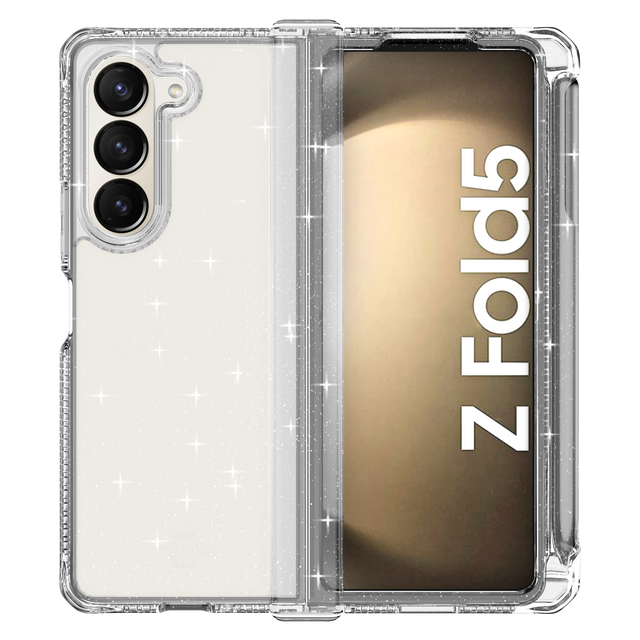 Itskins - Supremer Hinge Spark Case With Pen Holder For Samsung Galaxy Z Fold5 - Transparent