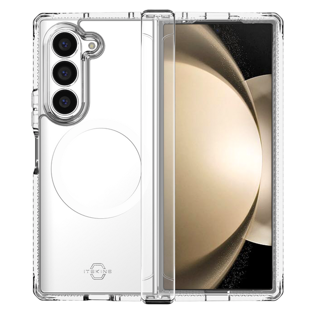 Itskins - Hybridr Clear Hinge Magsafe Case For Samsung Galaxy Z Fold6 - Transparent
