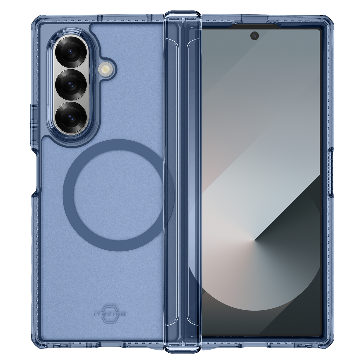 Itskins Hybridr Vapor Hinge MagSafe Case for Samsung Galaxy Z Fold7 - Navy Blue