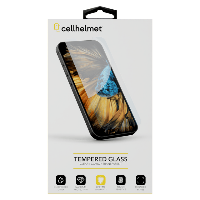 Cellhelmet - Tempered Glass Screen Protector For Apple Iphone 15 Pro Max - Clear