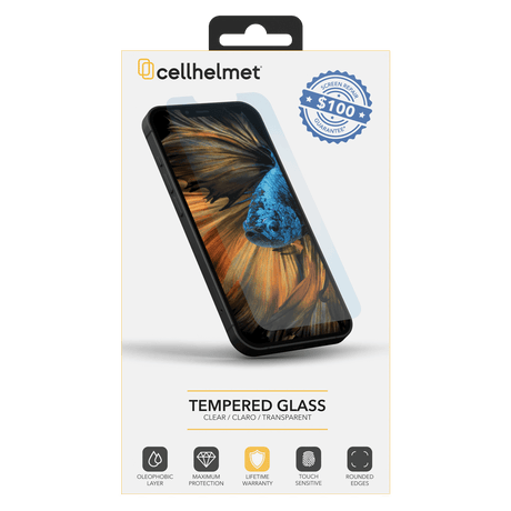 Cellhelmet Tempered Glass Screen Protector for Apple iPhone 15 Plus - Clear (Part No. I15PLUS-6.7-100)