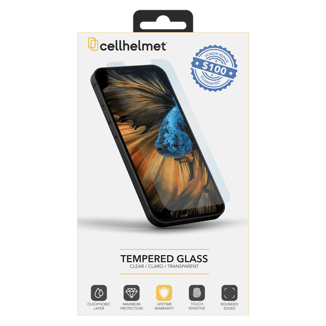 Cellhelmet Tempered Glass Screen Protector for Apple iPhone 15 Plus - Clear (Part No. I15PLUS-6.7-100)