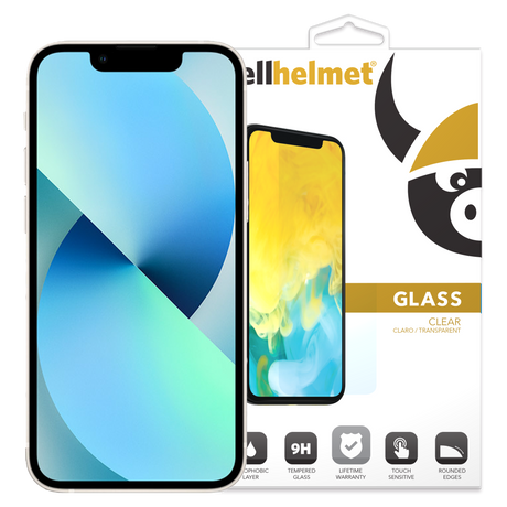Cellhelmet - Tempered Glass Screen Protector For Apple Iphone 13 Mini - Clear