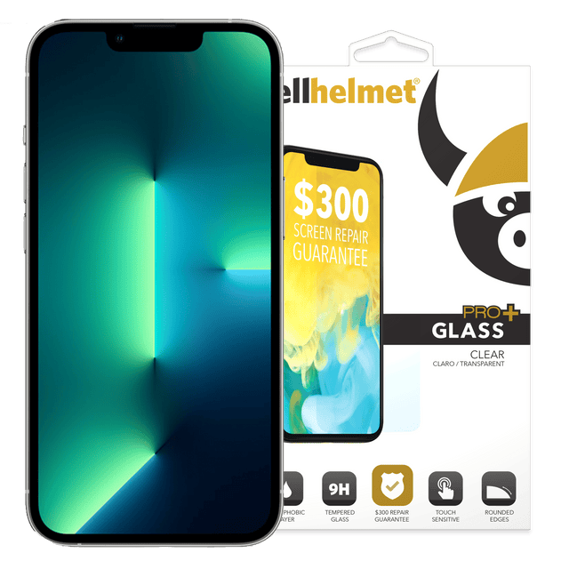 Cellhelmet - Tempered Glass Pro Plus 300 Guarantee Screen Protector For Apple Iphone 14 Plus  /  13 Pro Max - Clear