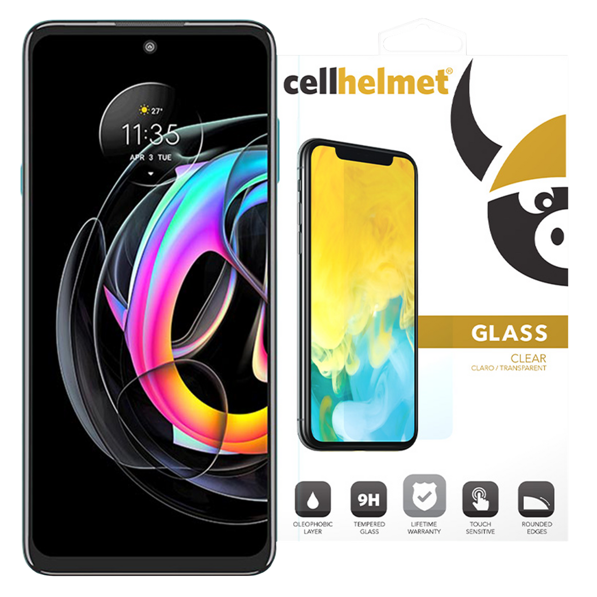 Cellhelmet - Tempered Glass Screen Protector For Motorola Moto G Pure - Clear
