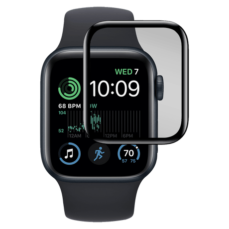 Gadget Guard -  Flex Antimicrobial Screen Protector For Apple Watch Se 2022 44mm  /  Watch Se 2023 44mm - Clear