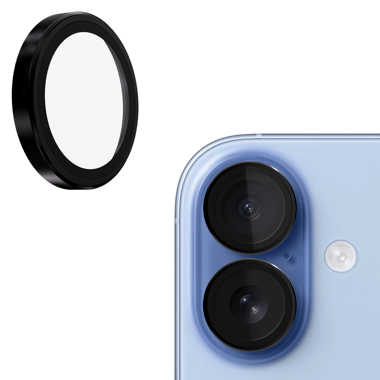 Gadget Guard Plus 150 Guarantee Camera Glass Lens Protector for Apple iPhone 17 - Black (Part Number VTACG1C208AP19A)