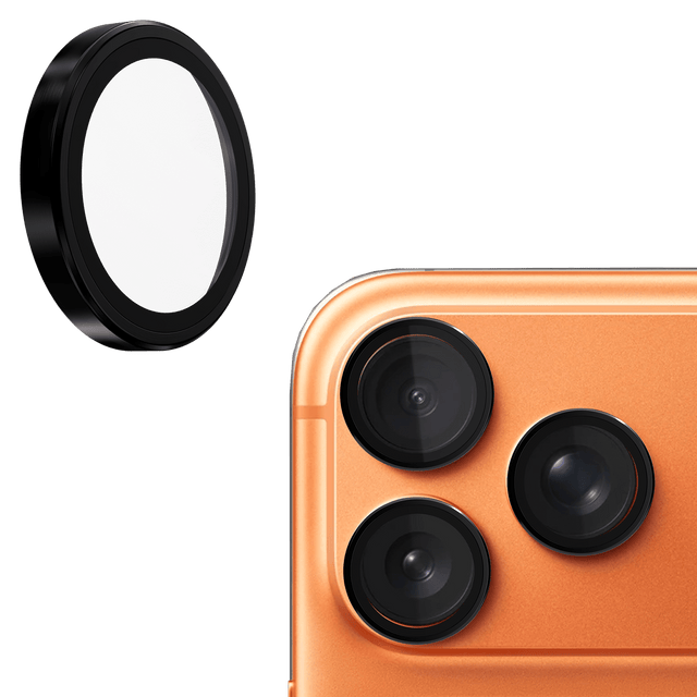 Gadget Guard Plus 150 Guarantee Camera Glass Lens Protector for Apple iPhone 17 Pro / iPhone 17 Pro Max / iPhone 16 Pro / iPhone 16 Pro Max - Black