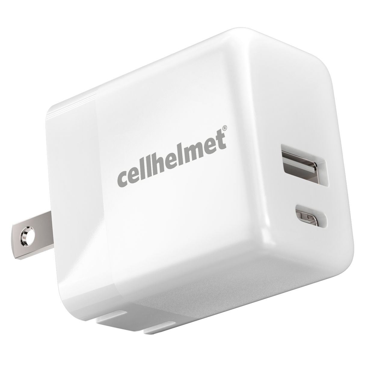 Cellhelmet - Usb A And Usb C Dual Wall Charger 20w Pd - White