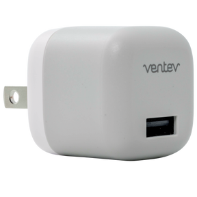 Ventev 12W USB-A Wall Charger with Lightning Cable - White, Model WC12-AL252160