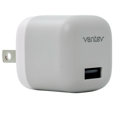 Ventev 12W USB-A Wall Charger with Lightning Cable - White, Model WC12-AL252160