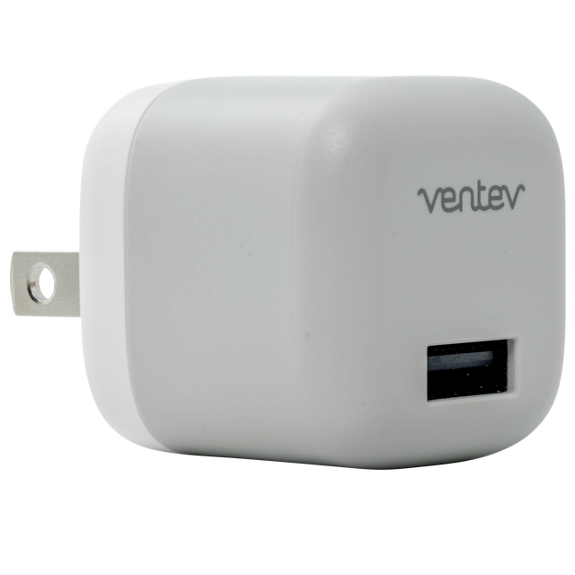 Ventev 12W USB-A Wall Charger with Lightning Cable - White, Model WC12-AL252160
