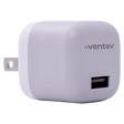 Ventev 12W USB-A Wall Charger with USB-A to Apple Lightning Cable - Gray