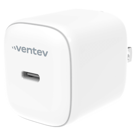 Ventev Ultrafast 45W USB-C Wall Charger - White (Part Number WC45-HD138523)