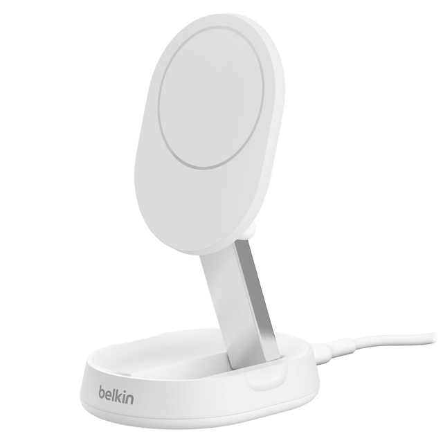 Belkin - Boost Charge Pro Convertible Magnetic Wireless Charging Stand With Qi2 15w - White