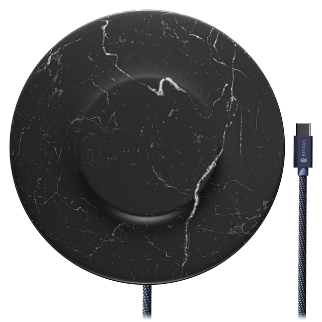Einova - Classic Wireless Charging Stone - Black Marble