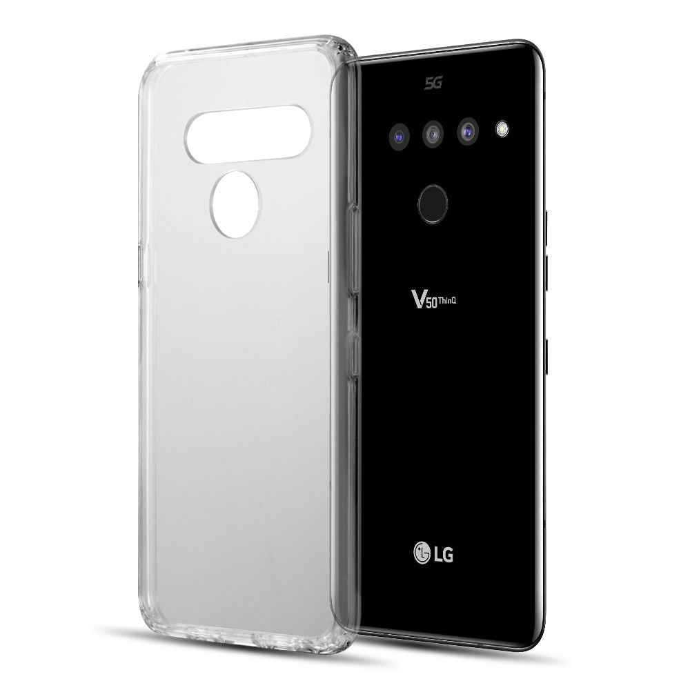 LG V50 THINQ - LUXMO FUSION CANDY HYBRID CASE - CLEAR