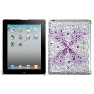 Apple Ipad 2 / Ipad 4th Generation / New Ipad - Mybat Diamante Smartslim Gem Gradient Tablet Case - Purple Singularity