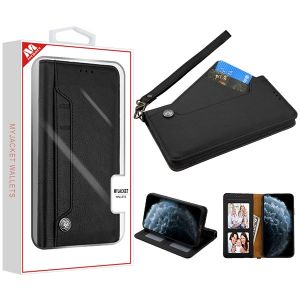 Apple Iphone 11 Pro - Mybat Myjacket Noble Wallet Case - Black
