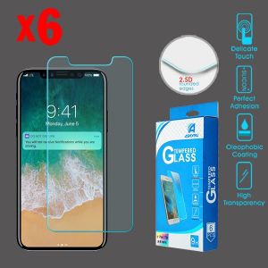 Asmyna   AIPXSMAXLCDSCPR81SIX Apple Iphone 11 Pro Max / Xs Max - Asmyna 6-Pack Tempered Glass Screen Protector - Clear