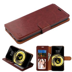 Lg V50 Thinq - Mybat Myjacket Element Series Wallet Case - Brown