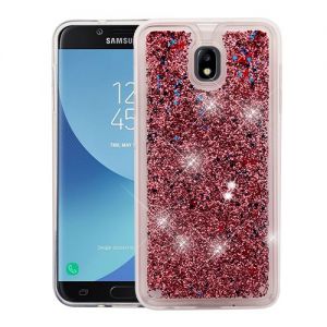 Samsung Galaxy J7 (2018) / J7 Refine / J7 Star / J7 Crown - Quicksand Glitter Hybrid Cover - Rose Gold