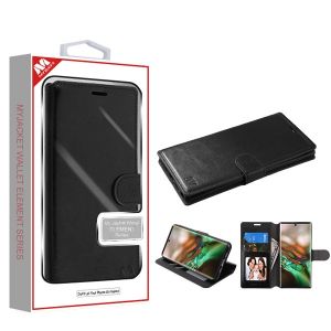 Samsung Galaxy Note 10+ - Mybat Myjacket Element Series Wallet Case - Black