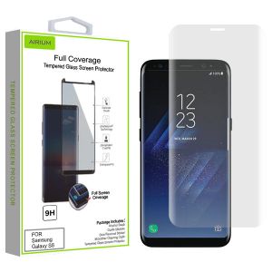 Samsung Galaxy S8 - Airium Full Coverage Tempered Glass Screen Protector - Clear